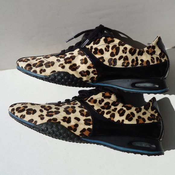 SIZE 6B. COLE HAAN animal print Nike Air sneakers shoes. - Picture 6 of 16